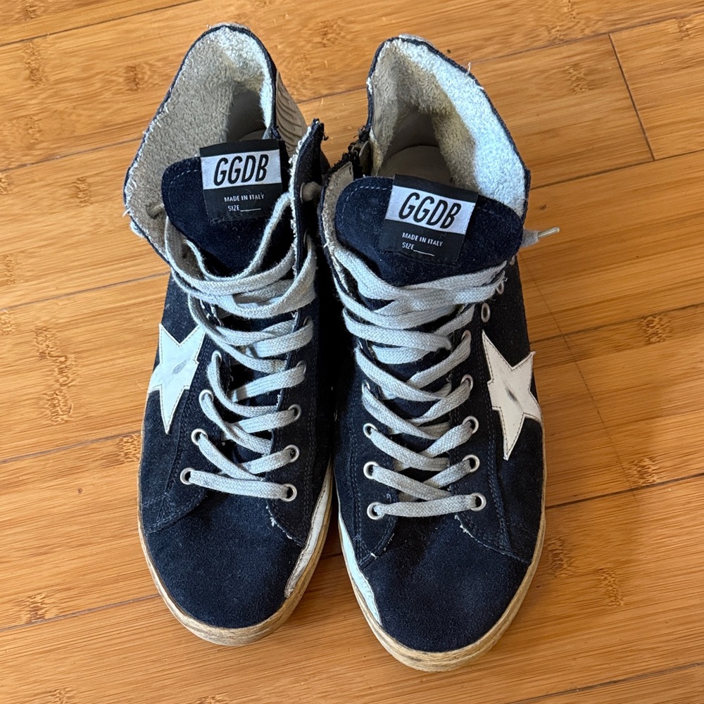 GGDB France Leather Suade High-Top Sneakers size 9 / 42